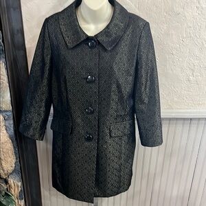 Apostrophe Black Blazer with Notched Lapel